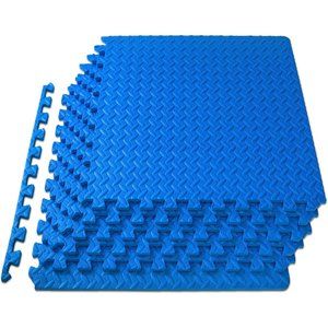 1/2 Inch - 24 Sq Ft - 6  Interlocking Foam Floor Tiles Padding Exercise Mat